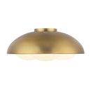 Three Light Flush Mount<br /><span style="color:#4AB0CE;">Entrega: 4-10 dias en USA</span><br /><span style="color:#4AB0CE;font-size:60%;">PREGUNTE POR ENTREGA EN PANAMA</span><br />Collection: Robyn<br />Finish: Brushed Gold/Opal Glass
