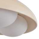 Three Light Flush Mount<br /><span style="color:#4AB0CE;">Entrega: 4-10 dias en USA</span><br /><span style="color:#4AB0CE;font-size:60%;">PREGUNTE POR ENTREGA EN PANAMA</span><br />Collection: Robyn<br />Finish: Pearl White/Opal Glass