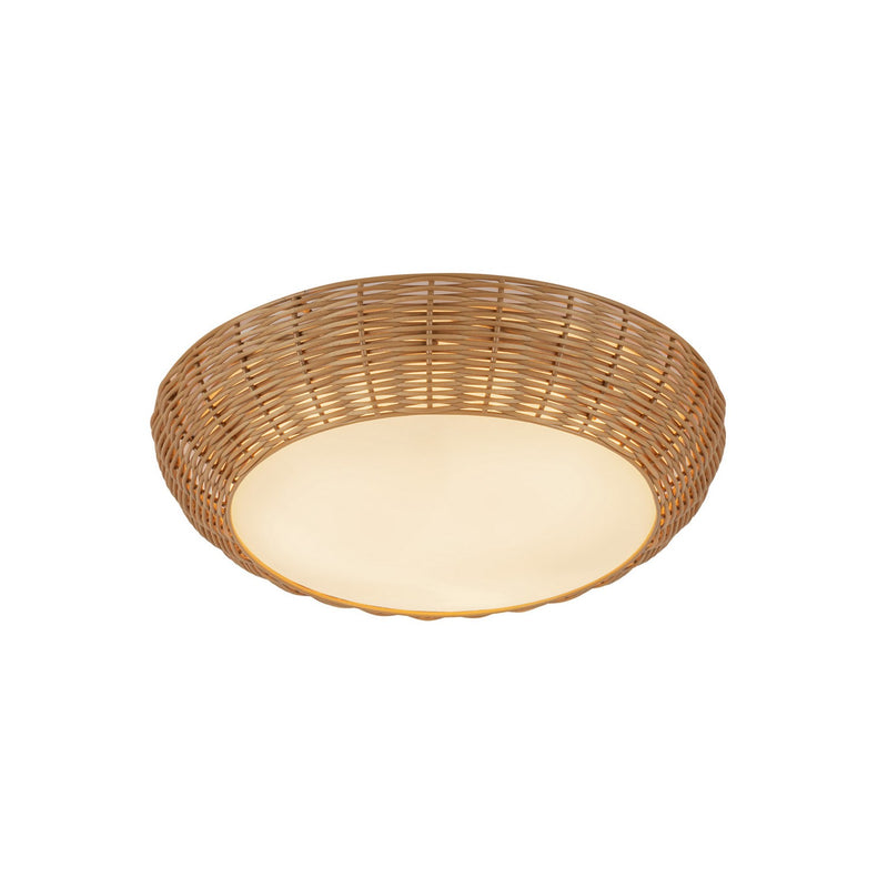 Two Light Flush Mount<br /><span style="color:#4AB0CE;">Entrega: 4-10 dias en USA</span><br /><span style="color:#4AB0CE;font-size:60%;">PREGUNTE POR ENTREGA EN PANAMA</span><br />Collection: Merida<br />Finish: Rattan