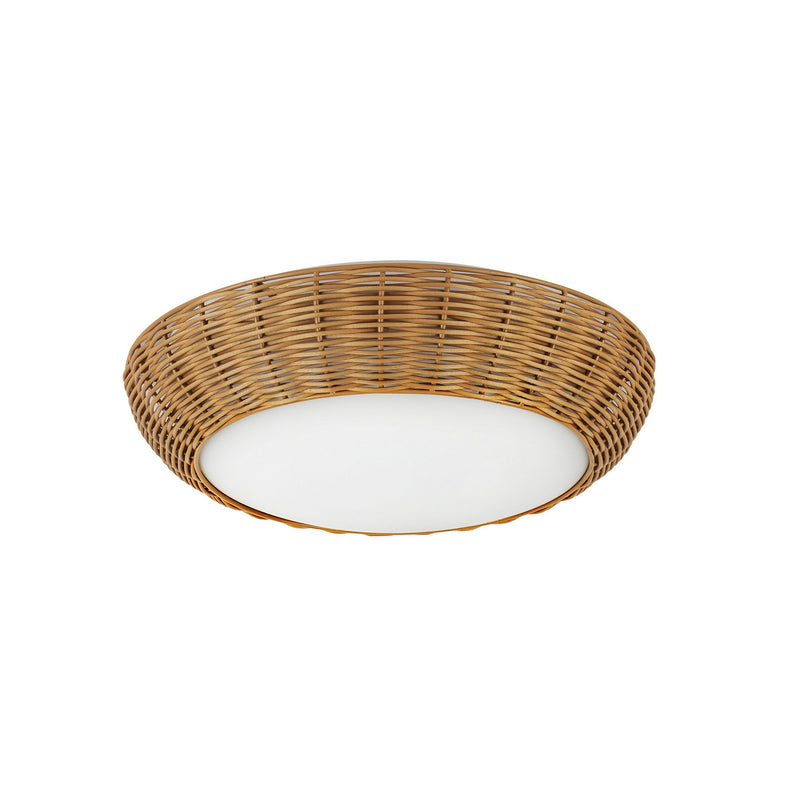 Two Light Flush Mount<br /><span style="color:#4AB0CE;">Entrega: 4-10 dias en USA</span><br /><span style="color:#4AB0CE;font-size:60%;">PREGUNTE POR ENTREGA EN PANAMA</span><br />Collection: Merida<br />Finish: Rattan