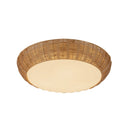 Three Light Flush Mount<br /><span style="color:#4AB0CE;">Entrega: 4-10 dias en USA</span><br /><span style="color:#4AB0CE;font-size:60%;">PREGUNTE POR ENTREGA EN PANAMA</span><br />Collection: Merida<br />Finish: Rattan