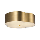 Three Light Flush Mount<br /><span style="color:#4AB0CE;">Entrega: 3-4 semanas en USA</span><br /><span style="color:#4AB0CE;font-size:60%;">PREGUNTE POR ENTREGA EN PANAMA</span><br />Collection: Adella<br />Finish: Brushed Gold