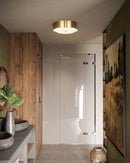 Three Light Flush Mount<br /><span style="color:#4AB0CE;">Entrega: 4-10 dias en USA</span><br /><span style="color:#4AB0CE;font-size:60%;">PREGUNTE POR ENTREGA EN PANAMA</span><br />Collection: Adella<br />Finish: Brushed Gold