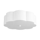Three Light Flush Mount<br /><span style="color:#4AB0CE;">Entrega: 4-10 dias en USA</span><br /><span style="color:#4AB0CE;font-size:60%;">PREGUNTE POR ENTREGA EN PANAMA</span><br />Collection: Blossom<br />Finish: Antique White