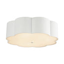 Three Light Flush Mount<br /><span style="color:#4AB0CE;">Entrega: 1-2 semanas en USA</span><br /><span style="color:#4AB0CE;font-size:60%;">PREGUNTE POR ENTREGA EN PANAMA</span><br />Collection: Blossom<br />Finish: Antique White