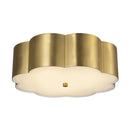 Three Light Flush Mount<br /><span style="color:#4AB0CE;">Entrega: 5-6 semanas en USA</span><br /><span style="color:#4AB0CE;font-size:60%;">PREGUNTE POR ENTREGA EN PANAMA</span><br />Collection: Blossom<br />Finish: Brushed Gold