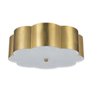 Three Light Flush Mount<br /><span style="color:#4AB0CE;">Entrega: 5-6 semanas en USA</span><br /><span style="color:#4AB0CE;font-size:60%;">PREGUNTE POR ENTREGA EN PANAMA</span><br />Collection: Blossom<br />Finish: Brushed Gold