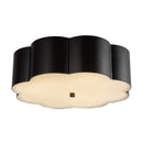 Three Light Flush Mount<br /><span style="color:#4AB0CE;">Entrega: 4-10 dias en USA</span><br /><span style="color:#4AB0CE;font-size:60%;">PREGUNTE POR ENTREGA EN PANAMA</span><br />Collection: Blossom<br />Finish: Matte Black