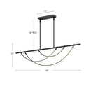 Alora - LP317460UB-UNV-010 - LED Linear Pendant - Aryas - Urban Bronze