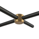 Four Light Linear Pendant<br /><span style="color:#4AB0CE;">Entrega: 4-10 dias en USA</span><br /><span style="color:#4AB0CE;font-size:60%;">PREGUNTE POR ENTREGA EN PANAMA</span><br />Collection: Colby<br />Finish: Matte Black/Tan Jute