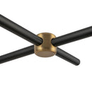 Four Light Linear Pendant<br /><span style="color:#4AB0CE;">Entrega: 4-10 dias en USA</span><br /><span style="color:#4AB0CE;font-size:60%;">PREGUNTE POR ENTREGA EN PANAMA</span><br />Collection: Colby<br />Finish: Matte Black/Tan Jute