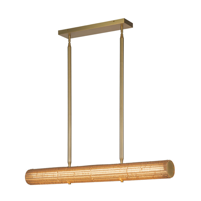 LED Linear Pendant<br /><span style="color:#4AB0CE;">Entrega: 4-10 dias en USA</span><br /><span style="color:#4AB0CE;font-size:60%;">PREGUNTE POR ENTREGA EN PANAMA</span><br />Collection: Maris<br />Finish: Brushed Gold