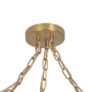 Three Light Pendant<br /><span style="color:#4AB0CE;">Entrega: 4-10 dias en USA</span><br /><span style="color:#4AB0CE;font-size:60%;">PREGUNTE POR ENTREGA EN PANAMA</span><br />Collection: Cherise<br />Finish: Brushed Gold/Glossy Ribbed Opal Glass