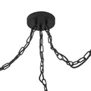 Alora - MP579712MBGR - Three Light Pendant - Cherise - Matte Black/Glossy Ribbed Opal Glass