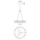 LED Pendant<br /><span style="color:#4AB0CE;">Entrega: 4-10 dias en USA</span><br /><span style="color:#4AB0CE;font-size:60%;">PREGUNTE POR ENTREGA EN PANAMA</span><br />Collection: Duo<br />Finish: Classic Black/Silver Shimmer