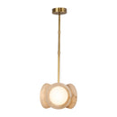LED Pendant<br /><span style="color:#4AB0CE;">Entrega: 4-10 dias en USA</span><br /><span style="color:#4AB0CE;font-size:60%;">PREGUNTE POR ENTREGA EN PANAMA</span><br />Collection: Alonso<br />Finish: Vintage Brass/Alabaster