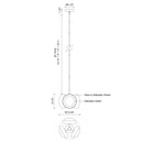 Alora - PD320313VBAR-UNV - LED Pendant - Alonso - Vintage Brass/Alabaster