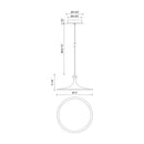 Alora - PD418012BG-UNV - LED Pendant - Issa - Brushed Gold