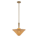 One Light Pendant<br /><span style="color:#4AB0CE;">Entrega: 4-10 dias en USA</span><br /><span style="color:#4AB0CE;font-size:60%;">PREGUNTE POR ENTREGA EN PANAMA</span><br />Collection: Bridgette<br />Finish: Brushed Gold/Rattan