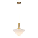 One Light Pendant<br /><span style="color:#4AB0CE;">Entrega: 4-10 dias en USA</span><br /><span style="color:#4AB0CE;font-size:60%;">PREGUNTE POR ENTREGA EN PANAMA</span><br />Collection: Bridgette<br />Finish: Brushed Gold/White Linen