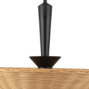 One Light Pendant<br /><span style="color:#4AB0CE;">Entrega: 4-10 dias en USA</span><br /><span style="color:#4AB0CE;font-size:60%;">PREGUNTE POR ENTREGA EN PANAMA</span><br />Collection: Bridgette<br />Finish: Matte Black/Rattan