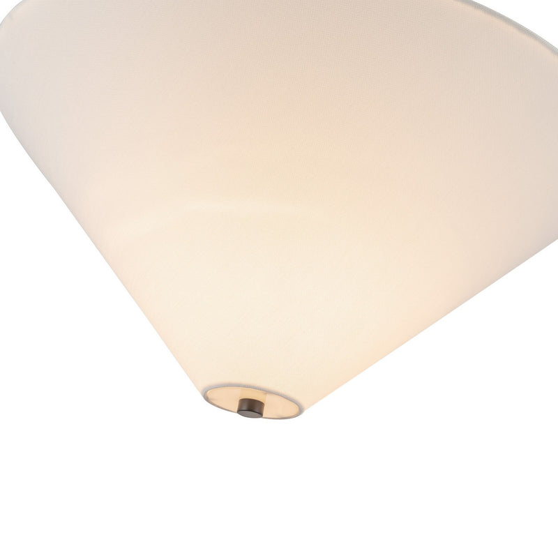 One Light Pendant<br /><span style="color:#4AB0CE;">Entrega: 4-10 dias en USA</span><br /><span style="color:#4AB0CE;font-size:60%;">PREGUNTE POR ENTREGA EN PANAMA</span><br />Collection: Bridgette<br />Finish: Matte Black/White Linen