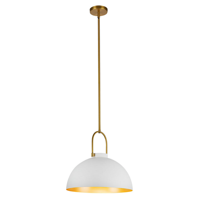 One Light Pendant<br /><span style="color:#4AB0CE;">Entrega: 4-10 dias en USA</span><br /><span style="color:#4AB0CE;font-size:60%;">PREGUNTE POR ENTREGA EN PANAMA</span><br />Collection: Harper<br />Finish: White