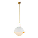 One Light Pendant<br /><span style="color:#4AB0CE;">Entrega: 4-10 dias en USA</span><br /><span style="color:#4AB0CE;font-size:60%;">PREGUNTE POR ENTREGA EN PANAMA</span><br />Collection: Harper<br />Finish: White/Opal Glass