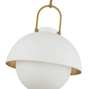 One Light Pendant<br /><span style="color:#4AB0CE;">Entrega: 4-10 dias en USA</span><br /><span style="color:#4AB0CE;font-size:60%;">PREGUNTE POR ENTREGA EN PANAMA</span><br />Collection: Harper<br />Finish: White/Opal Glass