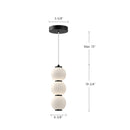 Alora - PD530313MBOP-UNV - LED Pendant - Bijou - Matte Black/Opal Matte Glass