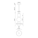 Alora - PD530341BNOP-UNV - LED Pendant - Bijou - Brushed Nickel/Opal Matte Glass