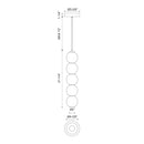 LED Pendant<br /><span style="color:#4AB0CE;">Entrega: 4-10 dias en USA</span><br /><span style="color:#4AB0CE;font-size:60%;">PREGUNTE POR ENTREGA EN PANAMA</span><br />Collection: Bijou<br />Finish: Matte Black/Opal Matte Glass