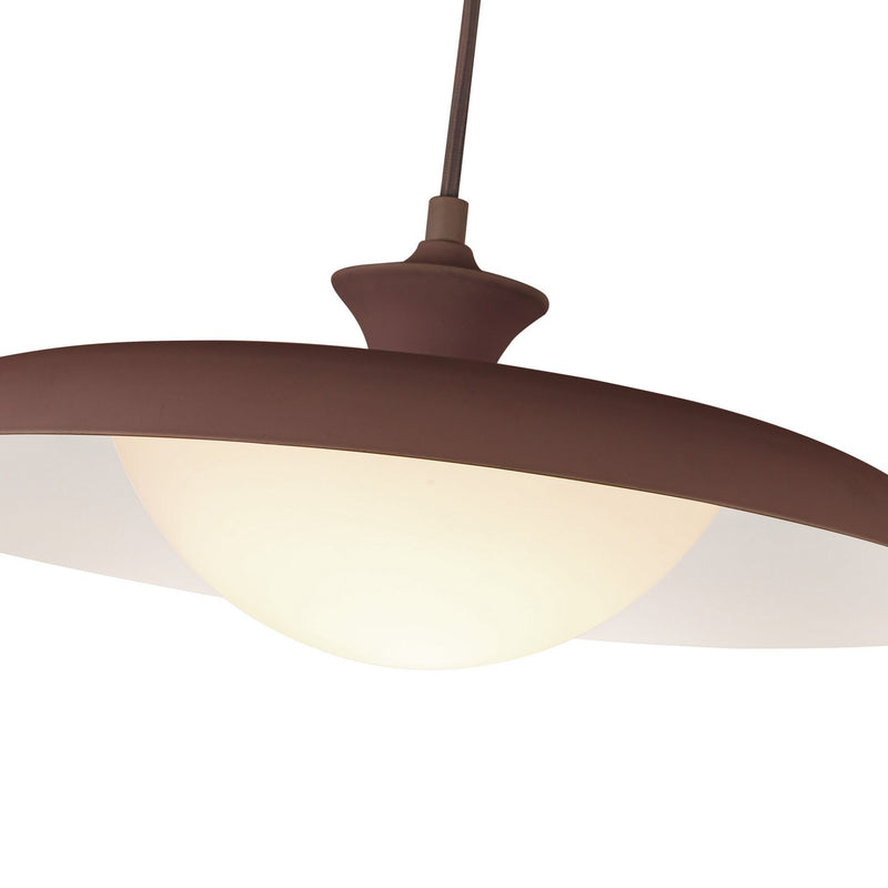 One Light Pendant<br /><span style="color:#4AB0CE;">Entrega: 2-3 semanas en USA</span><br /><span style="color:#4AB0CE;font-size:60%;">PREGUNTE POR ENTREGA EN PANAMA</span><br />Collection: Minori<br />Finish: Burgundy