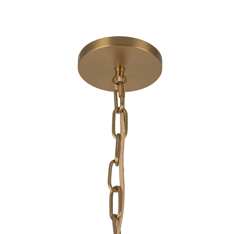 Alora - PD579112BGGR - One Light Pendant - Cherise - Brushed Gold/Glossy Ribbed Opal Glass