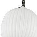 One Light Pendant<br /><span style="color:#4AB0CE;">Entrega: 4-10 dias en USA</span><br /><span style="color:#4AB0CE;font-size:60%;">PREGUNTE POR ENTREGA EN PANAMA</span><br />Collection: Cherise<br />Finish: Matte Black/Glossy Ribbed Opal Glass
