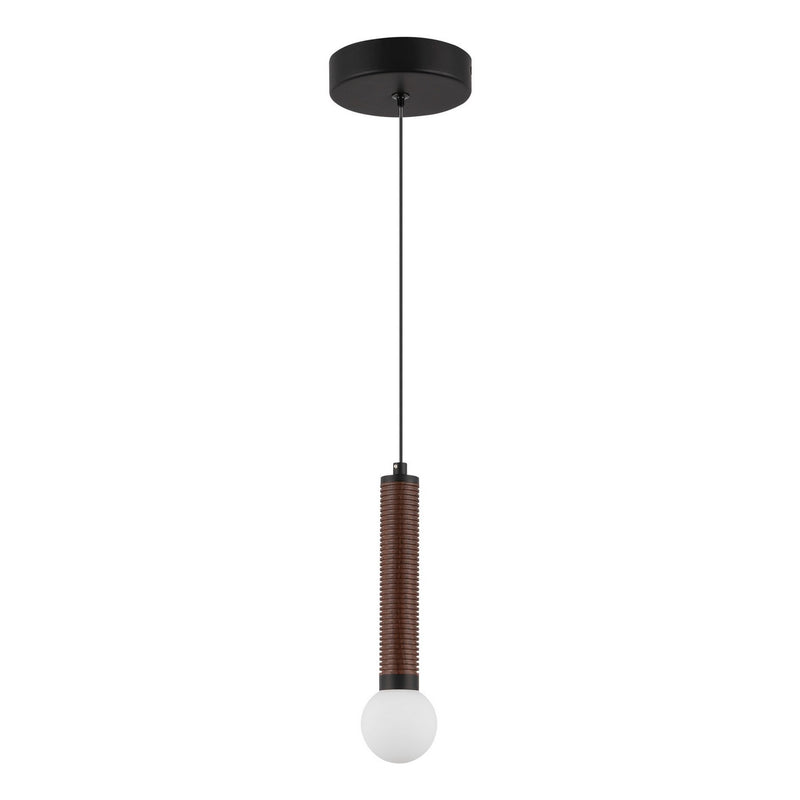 LED Pendant<br /><span style="color:#4AB0CE;">Entrega: 4-10 dias en USA</span><br /><span style="color:#4AB0CE;font-size:60%;">PREGUNTE POR ENTREGA EN PANAMA</span><br />Collection: Arden<br />Finish: Matte Black/Opal Glass