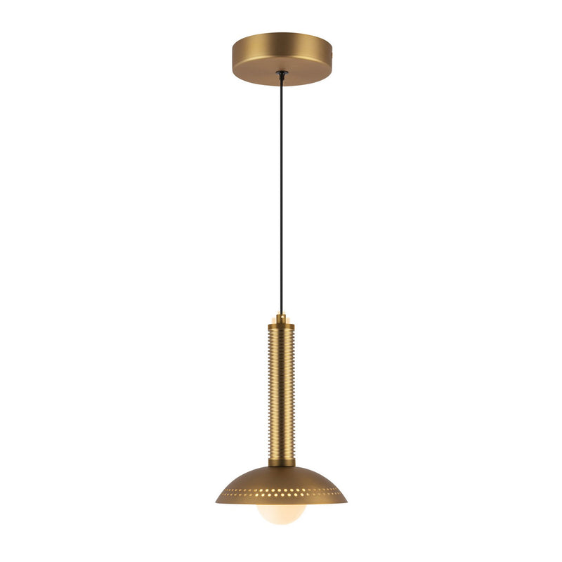 LED Pendant<br /><span style="color:#4AB0CE;">Entrega: 4-10 dias en USA</span><br /><span style="color:#4AB0CE;font-size:60%;">PREGUNTE POR ENTREGA EN PANAMA</span><br />Collection: Arden<br />Finish: Brushed Gold/Opal Glass
