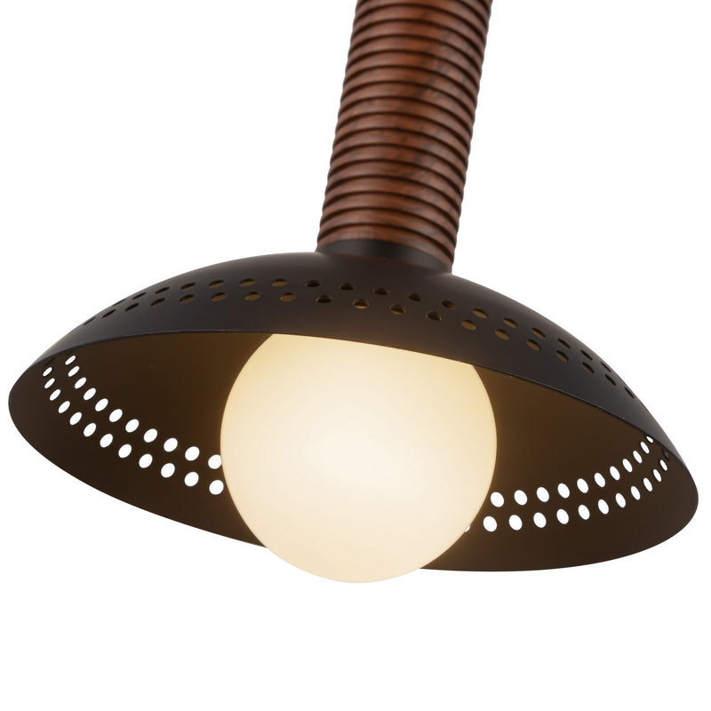 LED Pendant<br /><span style="color:#4AB0CE;">Entrega: 4-10 dias en USA</span><br /><span style="color:#4AB0CE;font-size:60%;">PREGUNTE POR ENTREGA EN PANAMA</span><br />Collection: Arden<br />Finish: Matte Black/Opal Glass