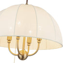 Four Light Pendant<br /><span style="color:#4AB0CE;">Entrega: 1-2 semanas en USA</span><br /><span style="color:#4AB0CE;font-size:60%;">PREGUNTE POR ENTREGA EN PANAMA</span><br />Collection: Crosby<br />Finish: Brushed Gold