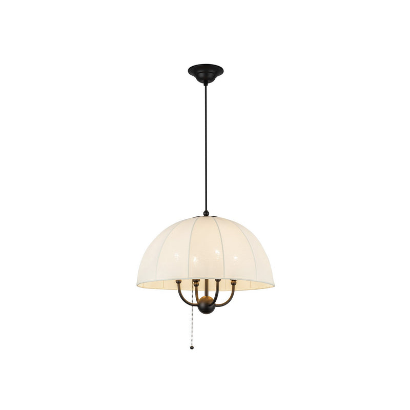Four Light Pendant<br /><span style="color:#4AB0CE;">Entrega: 4-10 dias en USA</span><br /><span style="color:#4AB0CE;font-size:60%;">PREGUNTE POR ENTREGA EN PANAMA</span><br />Collection: Crosby<br />Finish: Matte Black