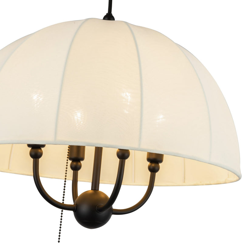 Four Light Pendant<br /><span style="color:#4AB0CE;">Entrega: 4-10 dias en USA</span><br /><span style="color:#4AB0CE;font-size:60%;">PREGUNTE POR ENTREGA EN PANAMA</span><br />Collection: Crosby<br />Finish: Matte Black