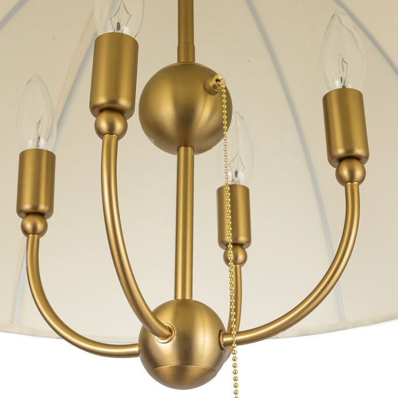 Alora - PD661424BG - Four Light Pendant - Crosby - Brushed Gold