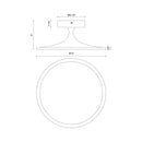 LED Semi Flush Mount<br /><span style="color:#4AB0CE;">Entrega: 2-3 semanas en USA</span><br /><span style="color:#4AB0CE;font-size:60%;">PREGUNTE POR ENTREGA EN PANAMA</span><br />Collection: Issa<br />Finish: Matte Black