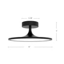 LED Semi Flush Mount<br /><span style="color:#4AB0CE;">Entrega: 4-10 dias en USA</span><br /><span style="color:#4AB0CE;font-size:60%;">PREGUNTE POR ENTREGA EN PANAMA</span><br />Collection: Issa<br />Finish: Matte Black