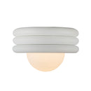 One Light Semi-Flush Mount<br /><span style="color:#4AB0CE;">Entrega: 4-10 dias en USA</span><br /><span style="color:#4AB0CE;font-size:60%;">PREGUNTE POR ENTREGA EN PANAMA</span><br />Collection: Harvey<br />Finish: Antique White