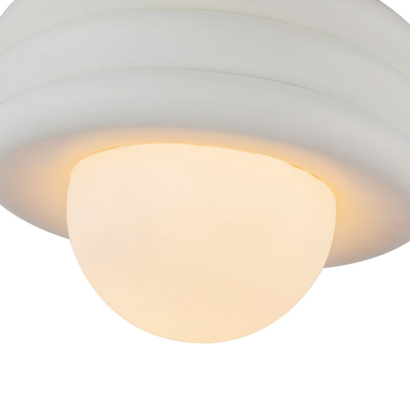 One Light Semi-Flush Mount<br /><span style="color:#4AB0CE;">Entrega: 4-10 dias en USA</span><br /><span style="color:#4AB0CE;font-size:60%;">PREGUNTE POR ENTREGA EN PANAMA</span><br />Collection: Harvey<br />Finish: Antique White