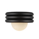 One Light Semi-Flush Mount<br /><span style="color:#4AB0CE;">Entrega: 3-4 semanas en USA</span><br /><span style="color:#4AB0CE;font-size:60%;">PREGUNTE POR ENTREGA EN PANAMA</span><br />Collection: Harvey<br />Finish: Matte Black