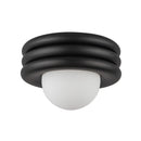 One Light Semi-Flush Mount<br /><span style="color:#4AB0CE;">Entrega: 4-10 dias en USA</span><br /><span style="color:#4AB0CE;font-size:60%;">PREGUNTE POR ENTREGA EN PANAMA</span><br />Collection: Harvey<br />Finish: Matte Black
