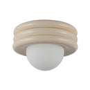 One Light Semi-Flush Mount<br /><span style="color:#4AB0CE;">Entrega: 4-10 dias en USA</span><br /><span style="color:#4AB0CE;font-size:60%;">PREGUNTE POR ENTREGA EN PANAMA</span><br />Collection: Harvey<br />Finish: Pearl White