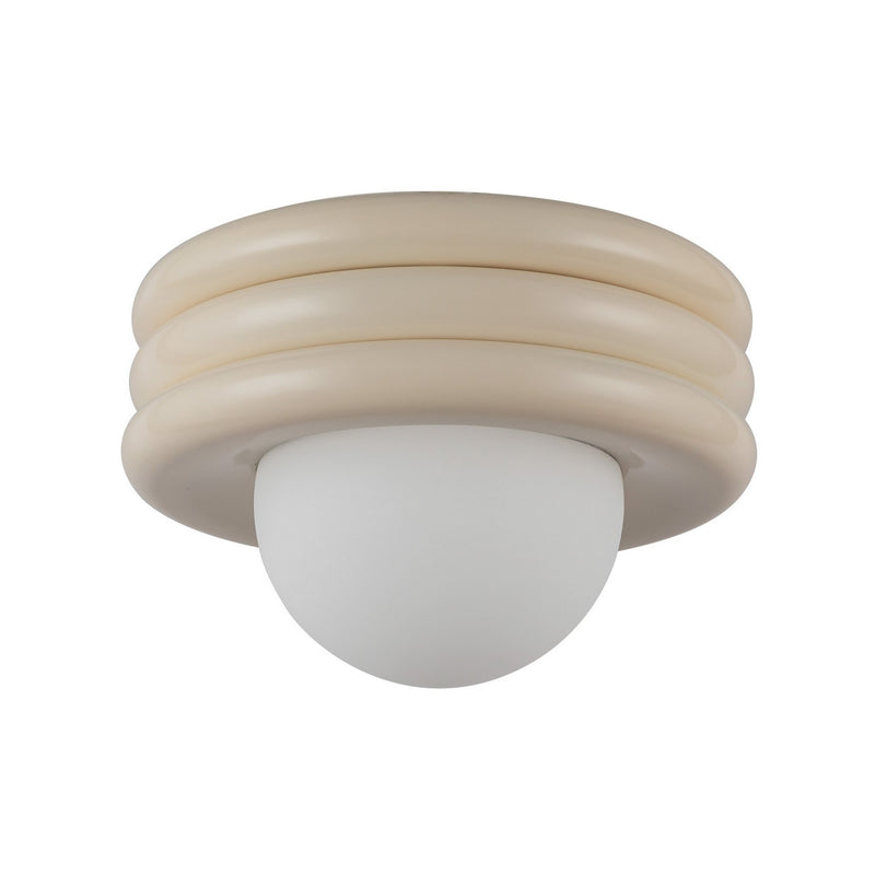 One Light Semi-Flush Mount<br /><span style="color:#4AB0CE;">Entrega: 1-2 semanas en USA</span><br /><span style="color:#4AB0CE;font-size:60%;">PREGUNTE POR ENTREGA EN PANAMA</span><br />Collection: Harvey<br />Finish: Pearl White